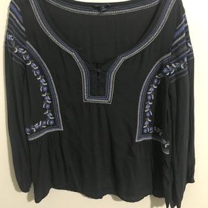 American Eagle Blouse with embroidery
